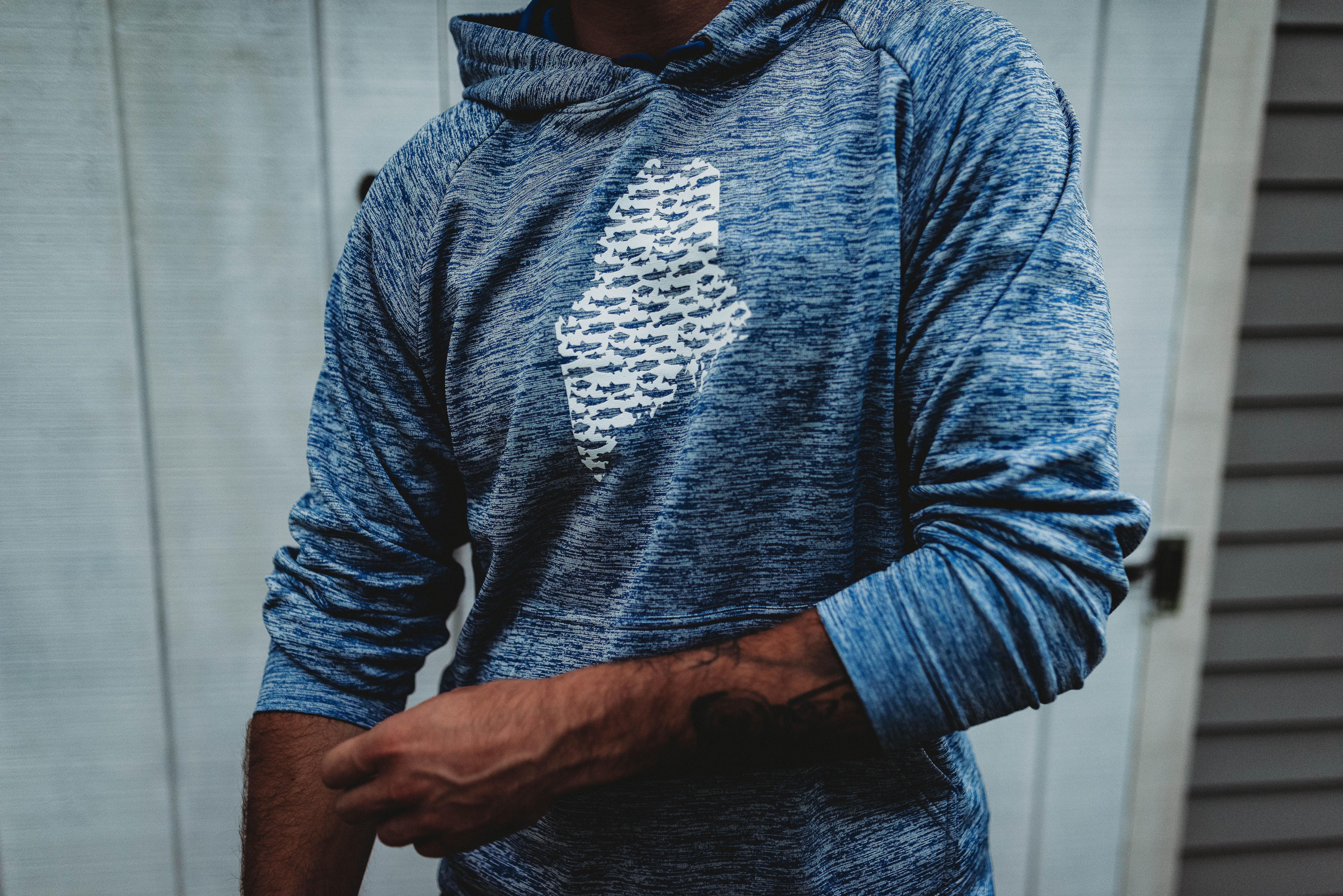 Maine State Fishing Unisex Posicharge Hoodie