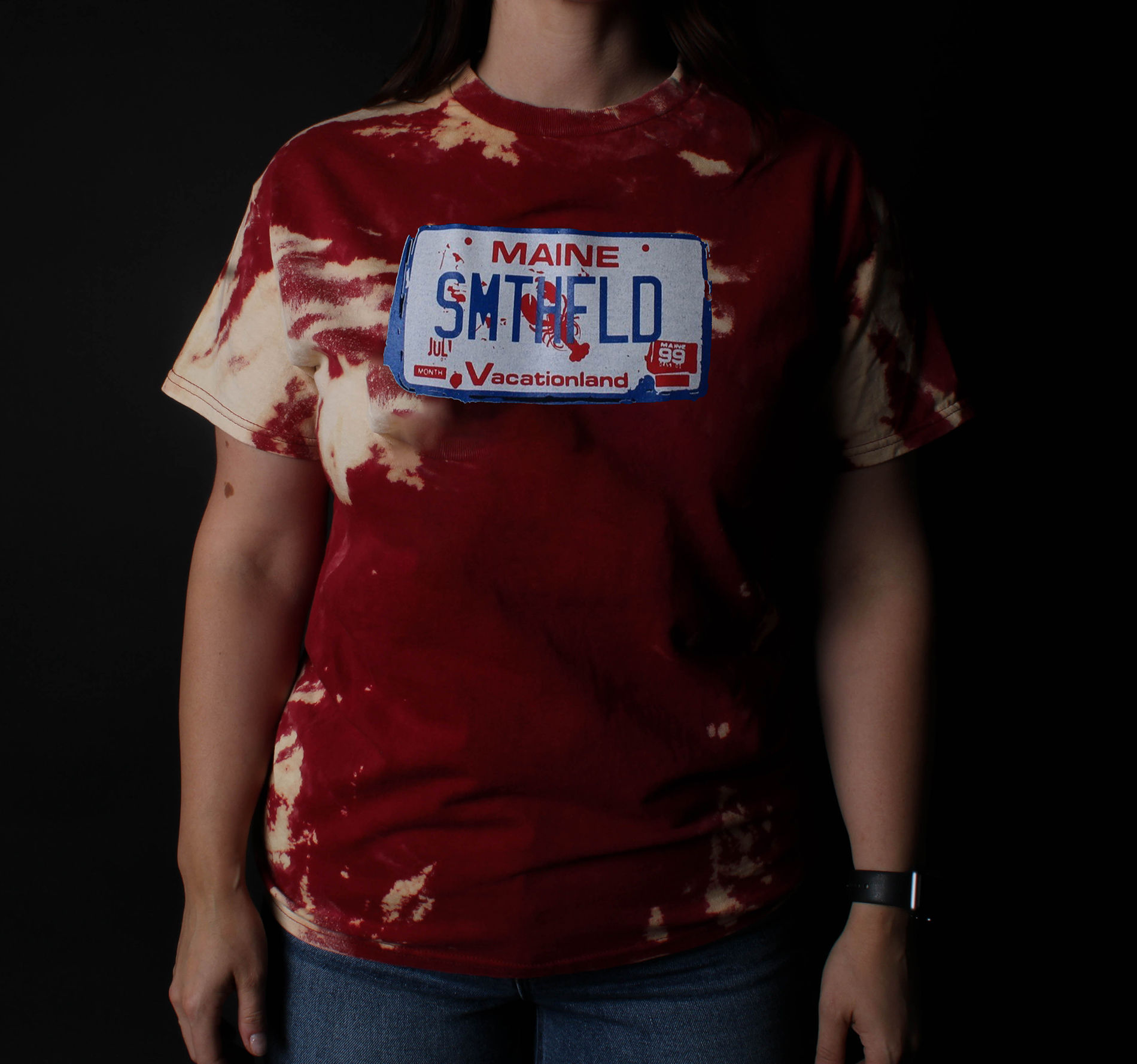 Custom Tie Dye 90's Plate Unisex Shirt