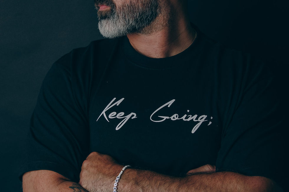 Thumbnail: Keep Going; V1 Dyed Heavyweight Unisex Shirt
