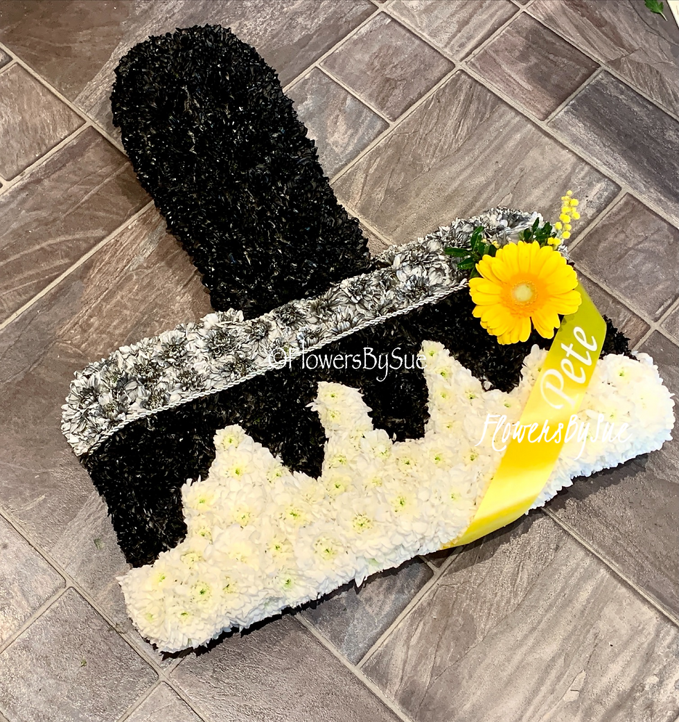 Paint Brush Funeral Flowers