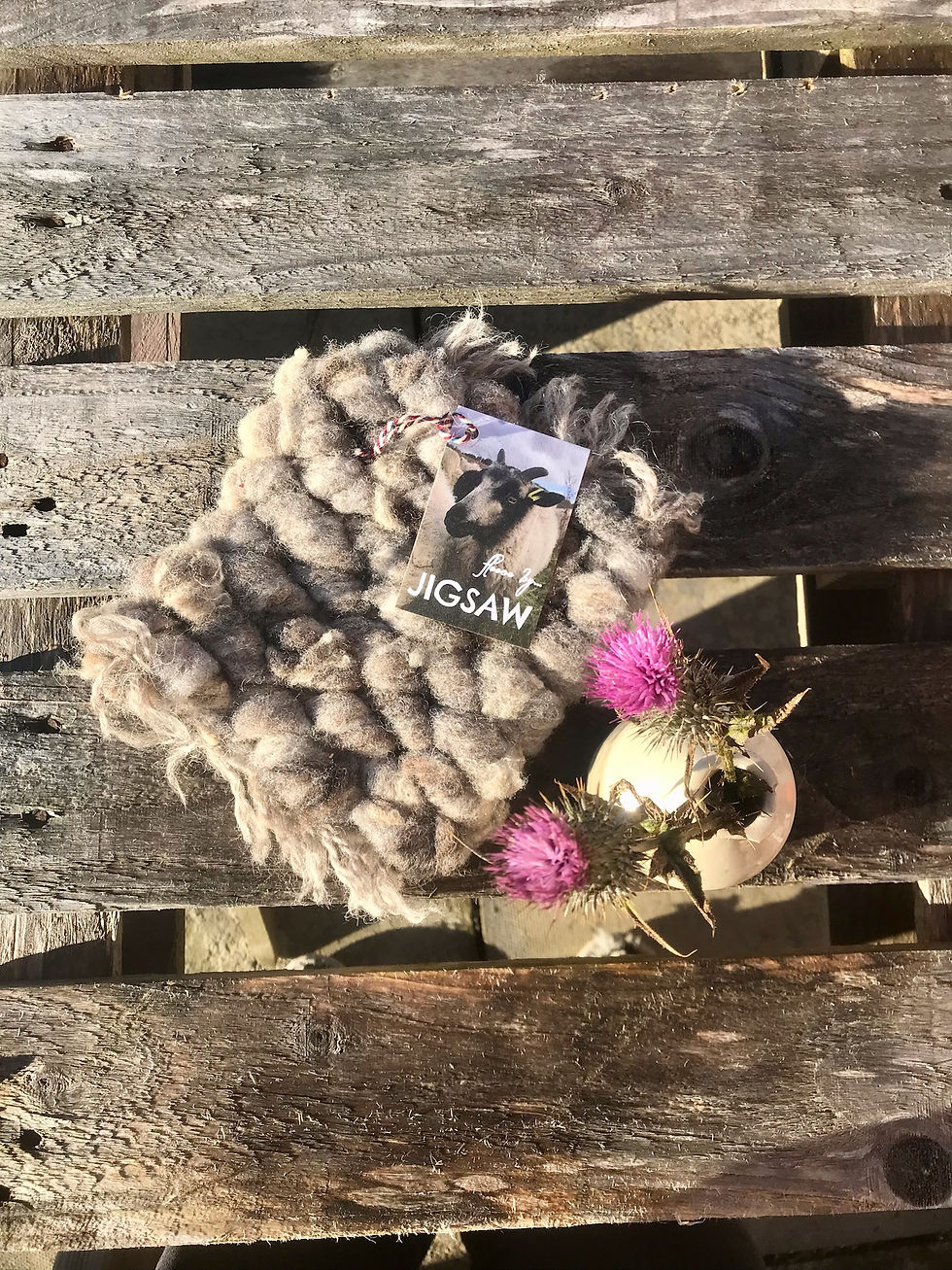 Thumbnail: Small woven table coaster