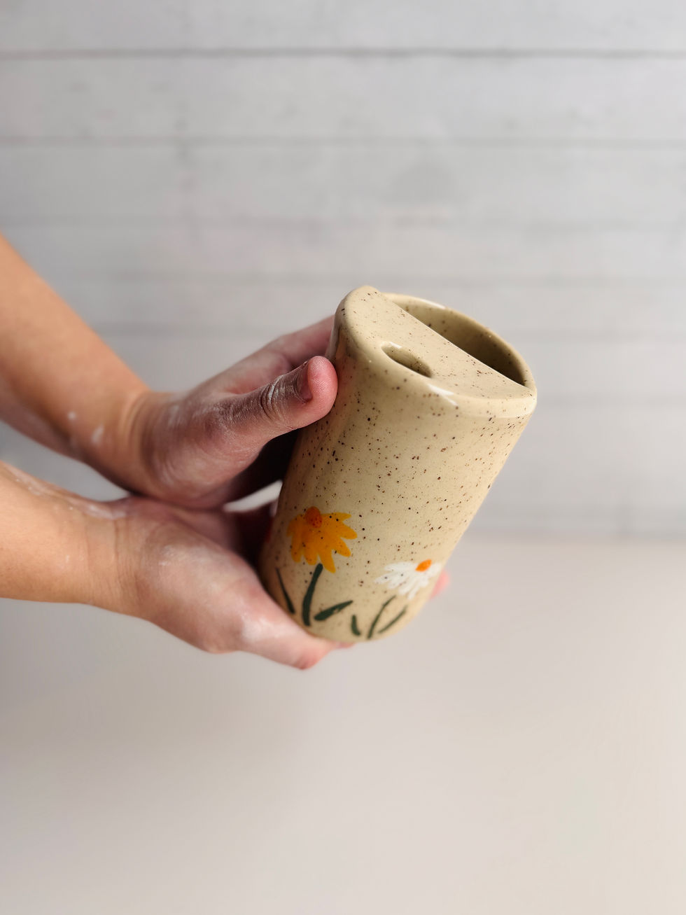 Handbuilt travel mug