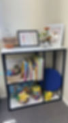 Bookshelf in Waiting Area