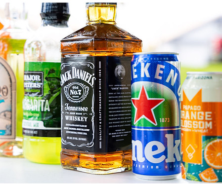 Variety of alcoholic drinks