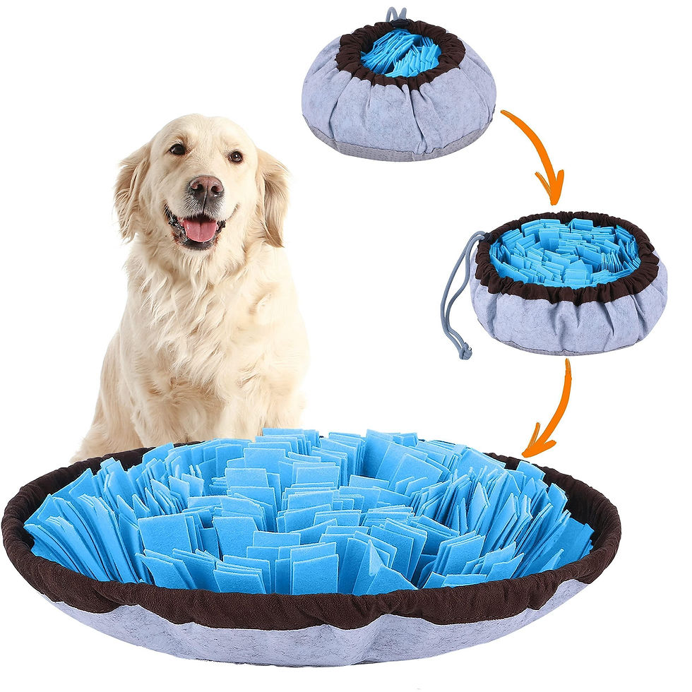 Thumbnail: Adjustable Snuffle Foraging Mat Dog Mental Puzzle Interactive Toys Stress Relief