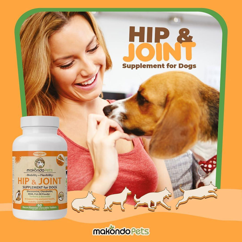 Thumbnail: Dog Hip and Joint Supplement with Glucosamine Turmeric for Dogs Chondroitin MSM