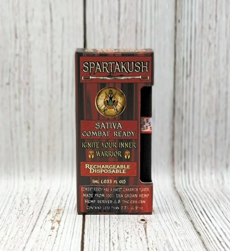 Spartakush Delta 8 Sativa Disposible 1 Gram Cartridge