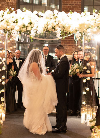 Gorgeous chuppah with flowers