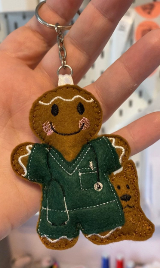 Thumbnail: Ginger vet/nurse keyring