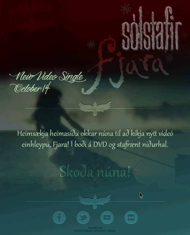 Sólstafir Fjara Animated eMailer