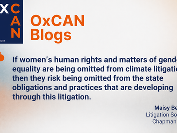 Gender Justice & Climate Litigation: Women’s Rights Are Human Rights