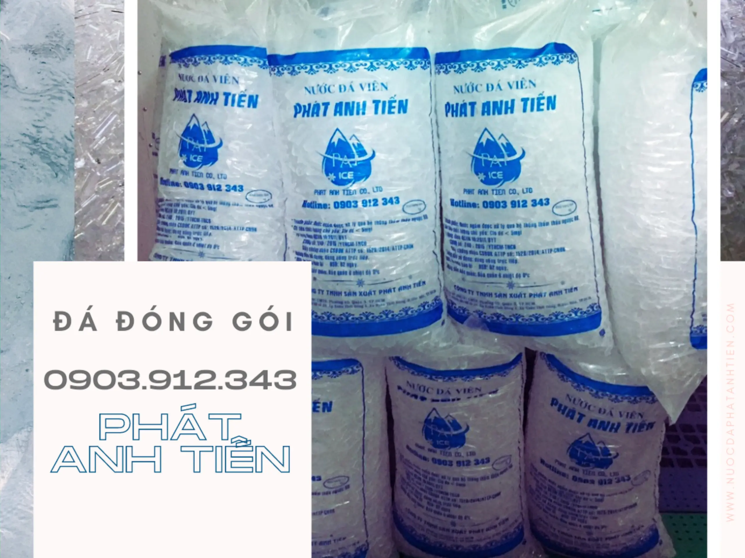 Đá viên | Phát Anh Tiến - Nước đá Sạch Tinh Khiết