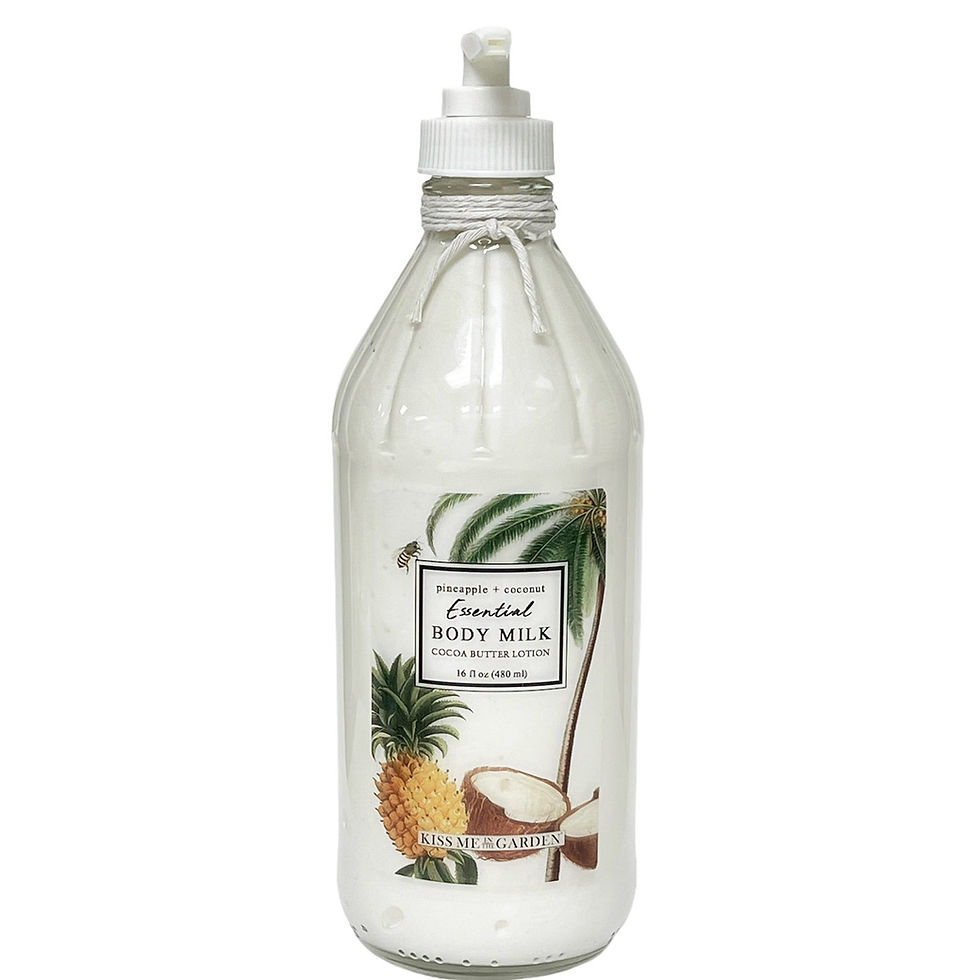 Pineapple Coconut 16 oz Body Milk (glass)