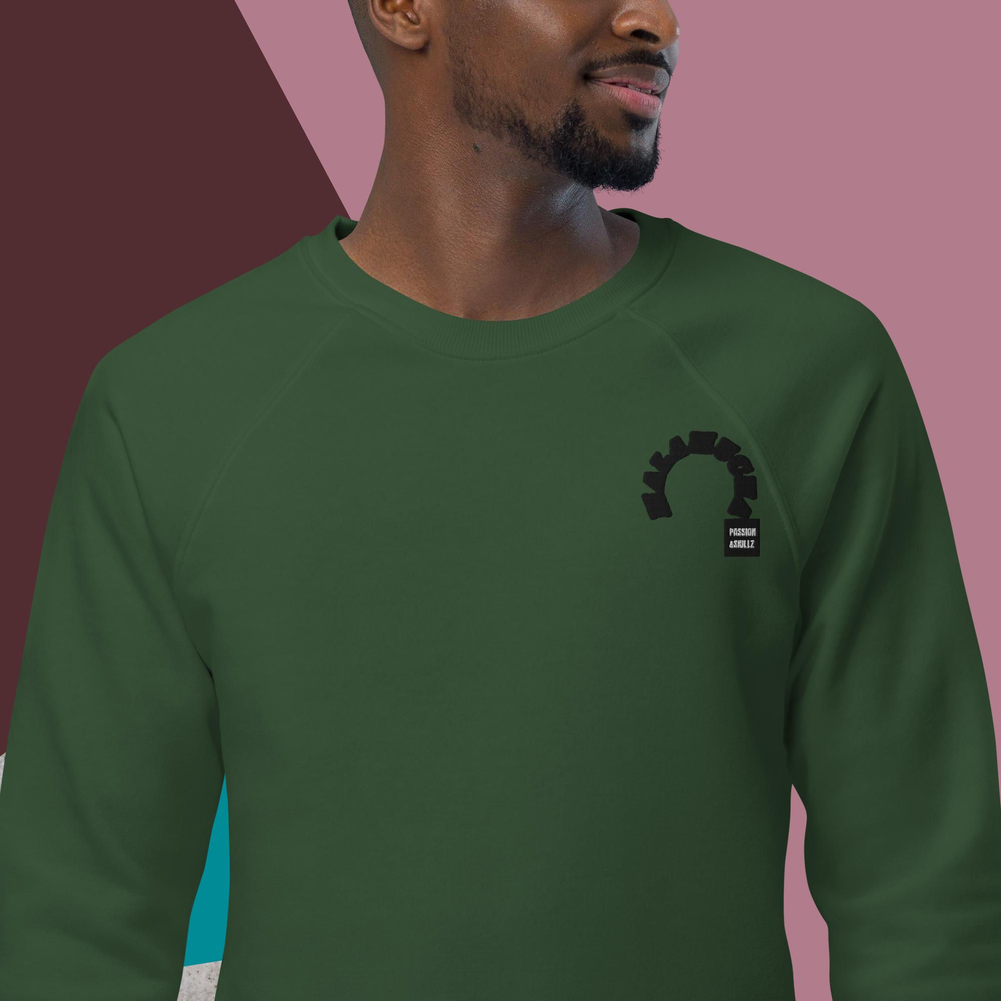 Malamucha Unisex organic raglan sweatshirt