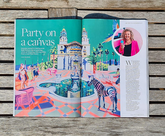 'Party on a Canvas' Sussex Life Feature by Faye Bartle