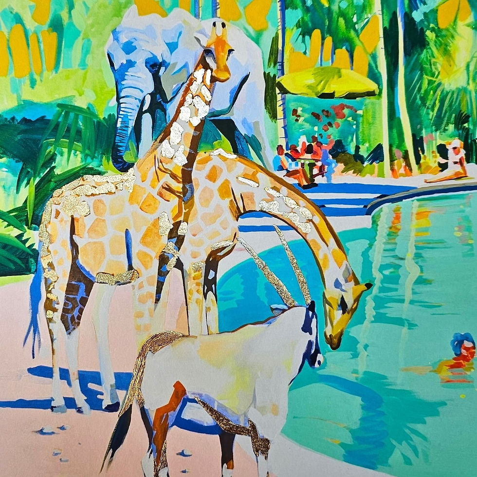 Thumbnail: XANADU - HAND-FINISHED COPPER LEAF PRINT