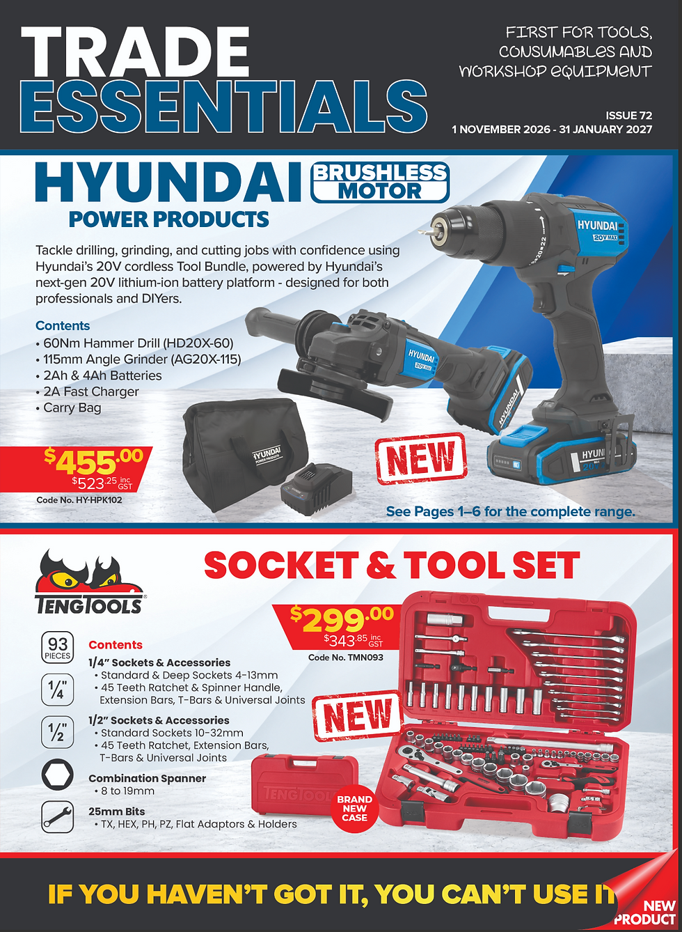 Trade Essentials catalogue.