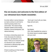 Cover of Gore Health Matters Newsletter ~July 2026