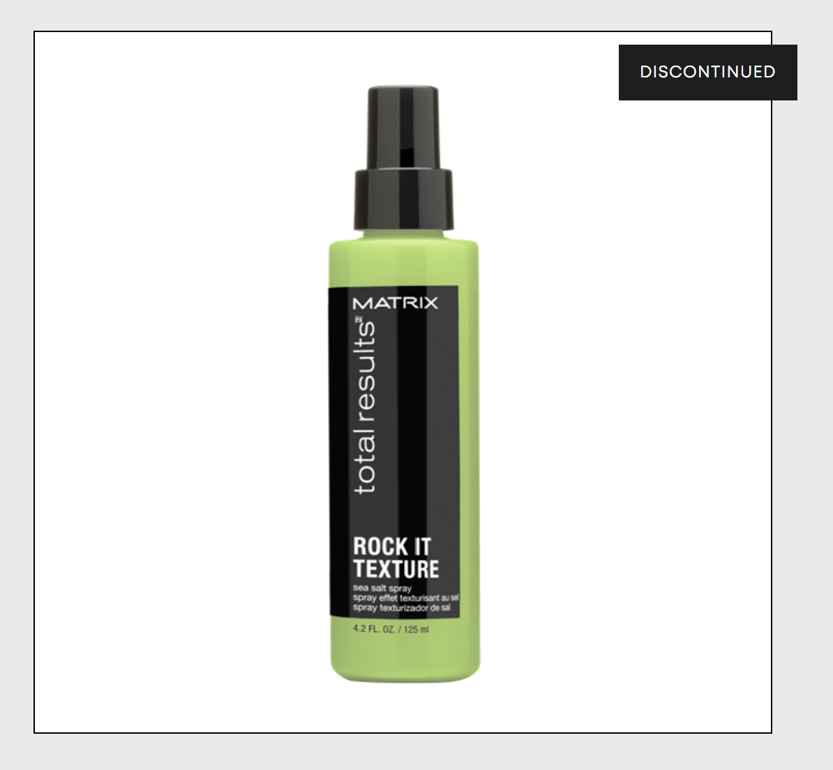 Green spray bottle of seasalt for your hair