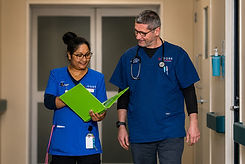 Doctors comparing notes