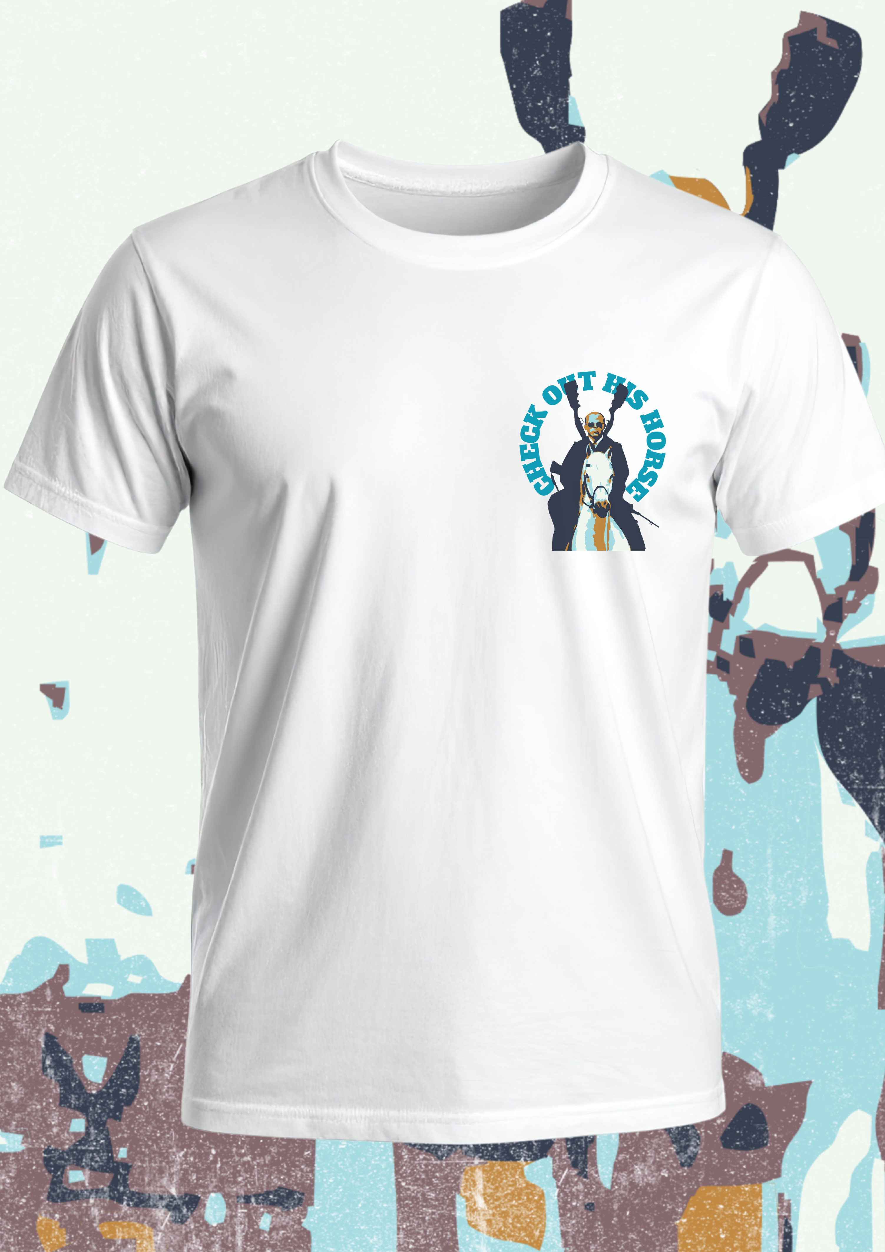 Check Out his Horse - Hot Fuzz - Printed Sweatshirt / Hoodie