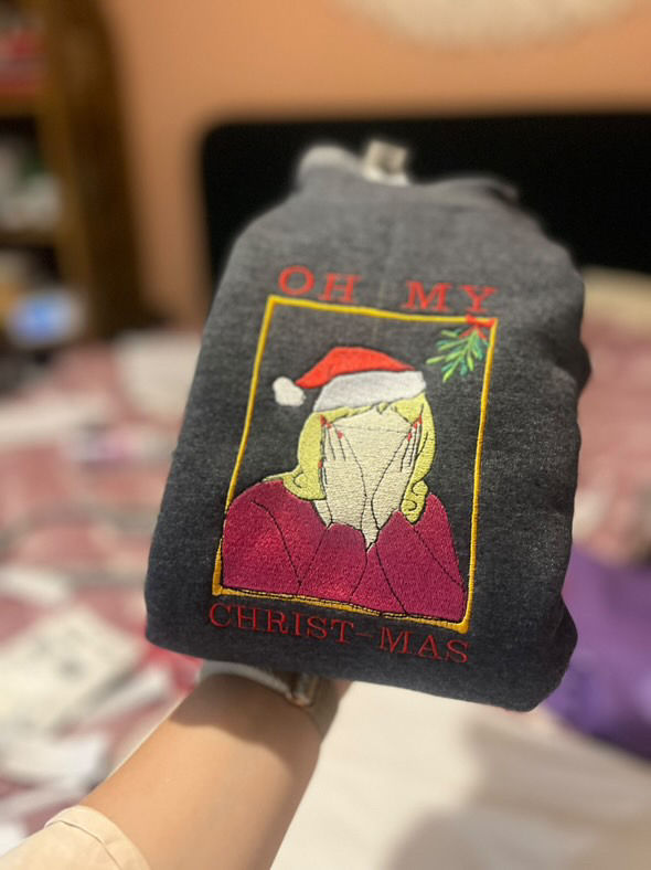 Thumbnail: Gavin & Stacey - Pam Oh My Christ - Christmas Jumper - Sweater / Tee