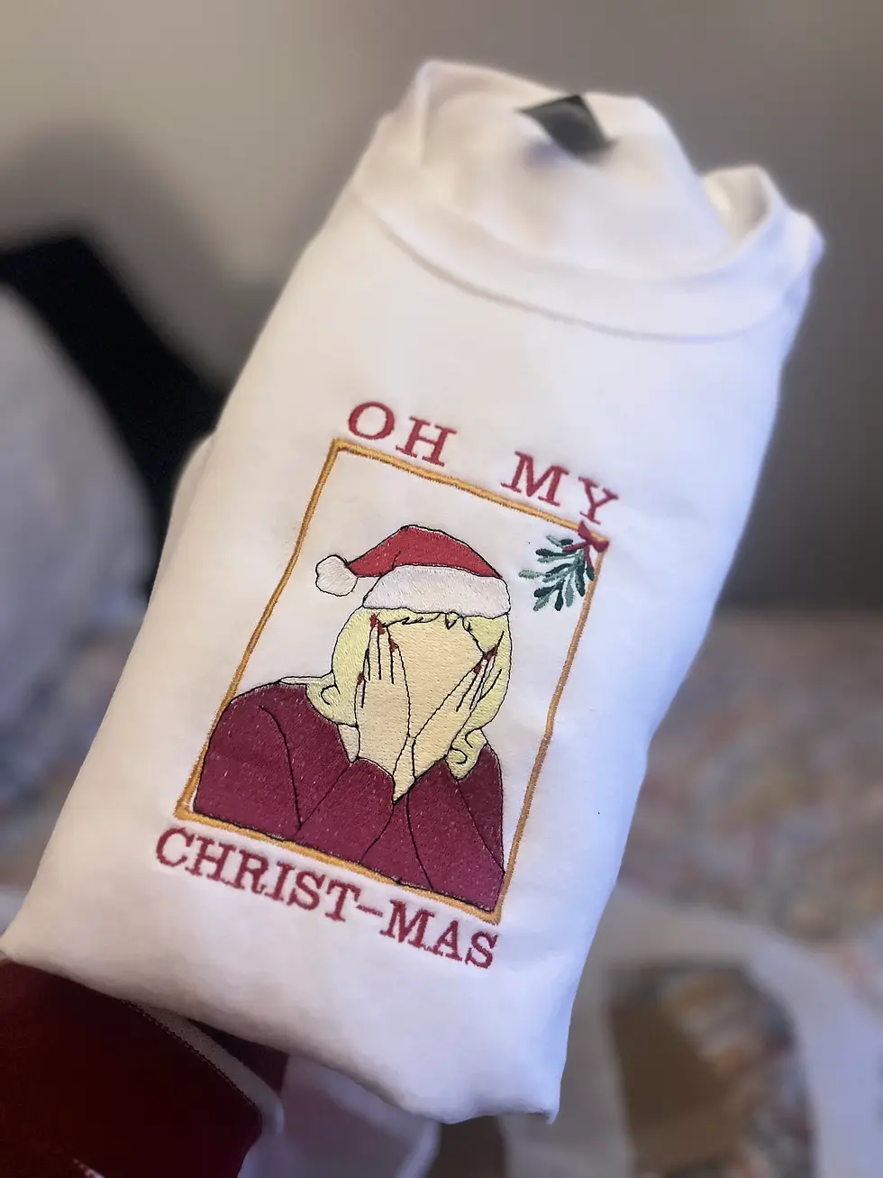 Thumbnail: Gavin & Stacey - Pam Oh My Christ - Christmas Jumper - Sweater / Tee