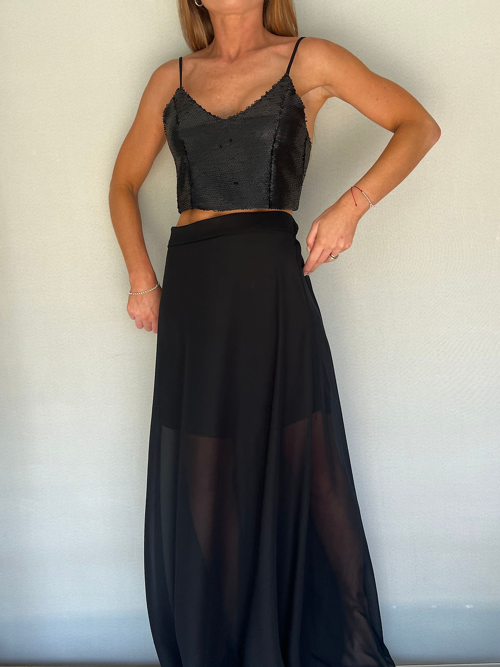 Miniatura: Pollera Siri Glam negra