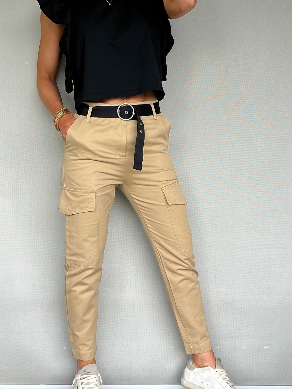 Miniatura: Pantalón Lisa cargo beige