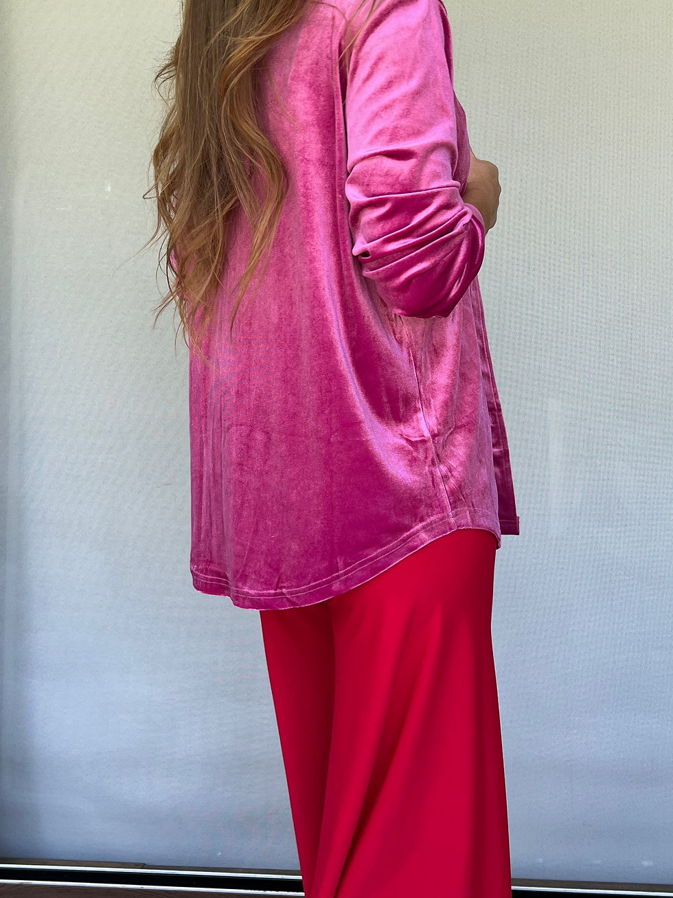 Miniatura: Camisa suave plush rosa
