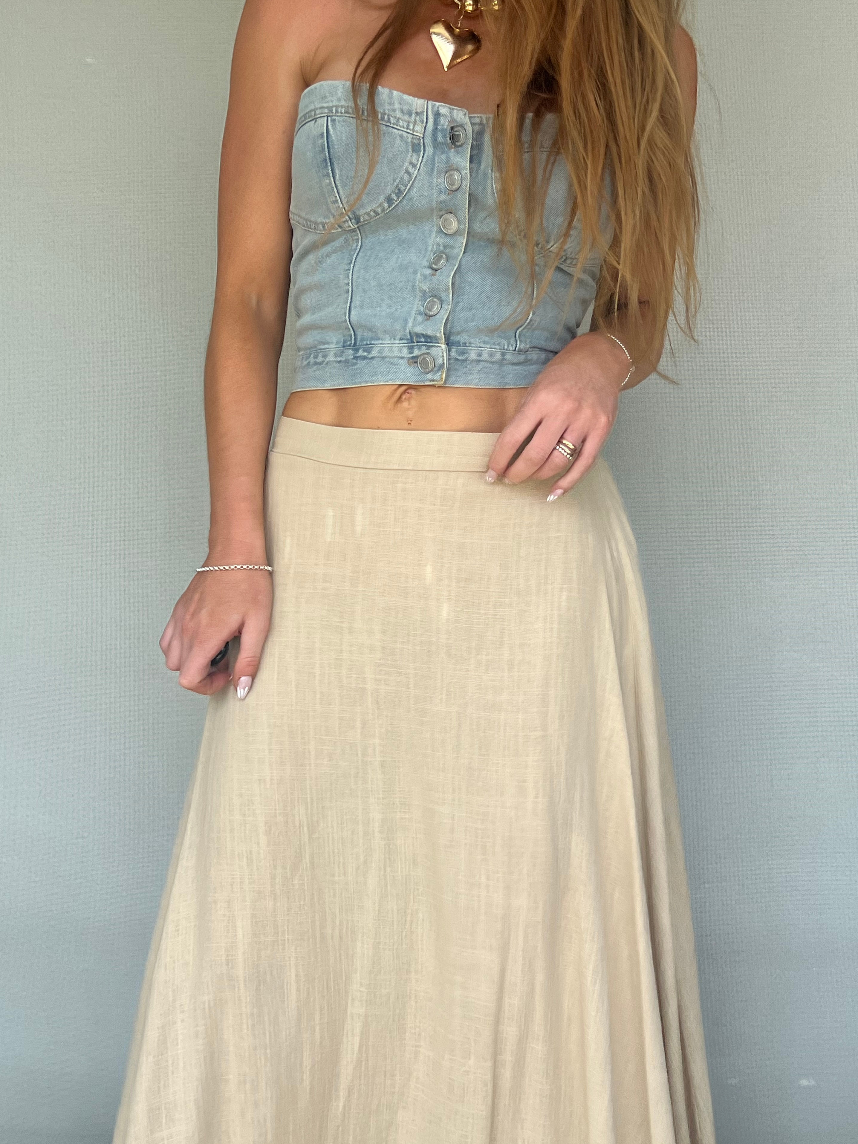 Pollera Natura beige 