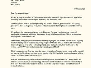Rosie leads a cross-party letter to the Health Secretary calling for a wider Men-B vaccination rollout