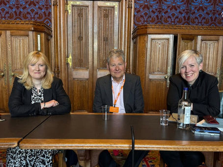Rosie welcomes Kate Brintworth and Professor Donald Peebles to Parliament