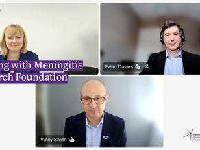 Rosie meets with the Meningitis Research Foundation