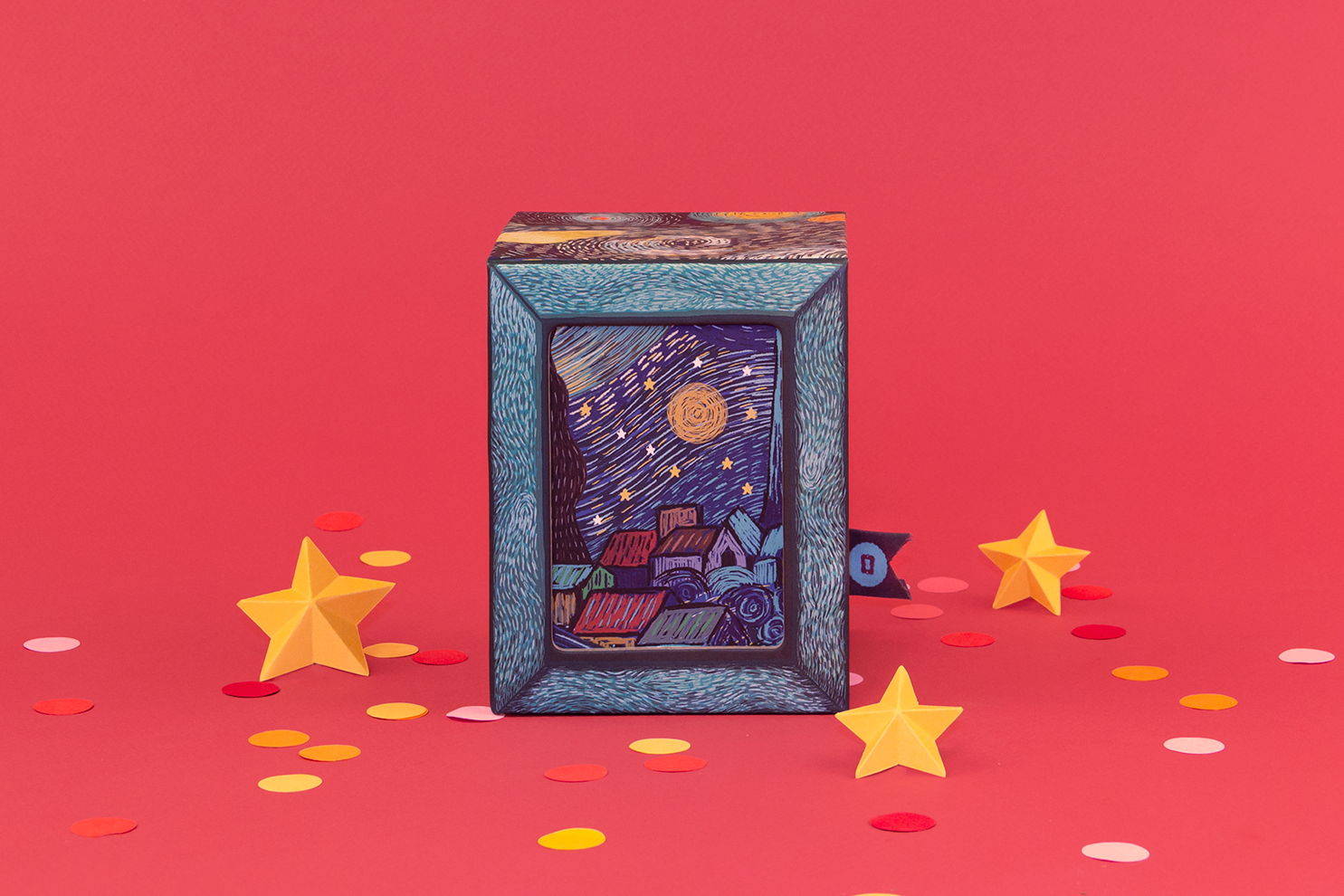 Mini QR Van Gogh Noche Estrellada