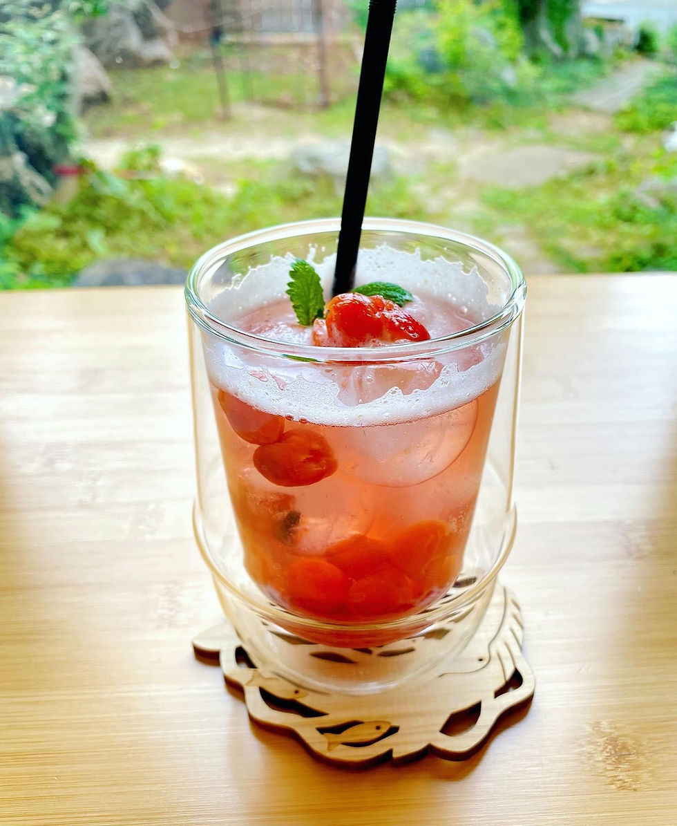 初夏限定さくらんぼソーダ