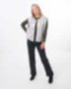 Maison Ohlala gilet Harlow - gris/vert