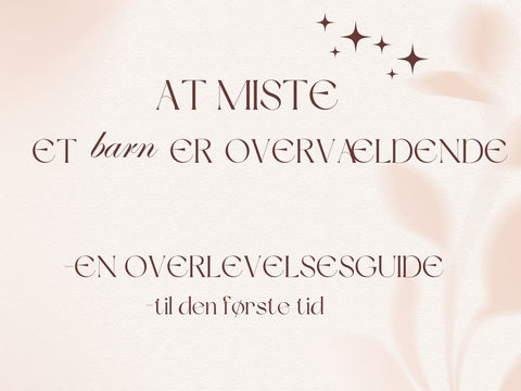 Overlevelses guide til dig lige har mistet et barn 