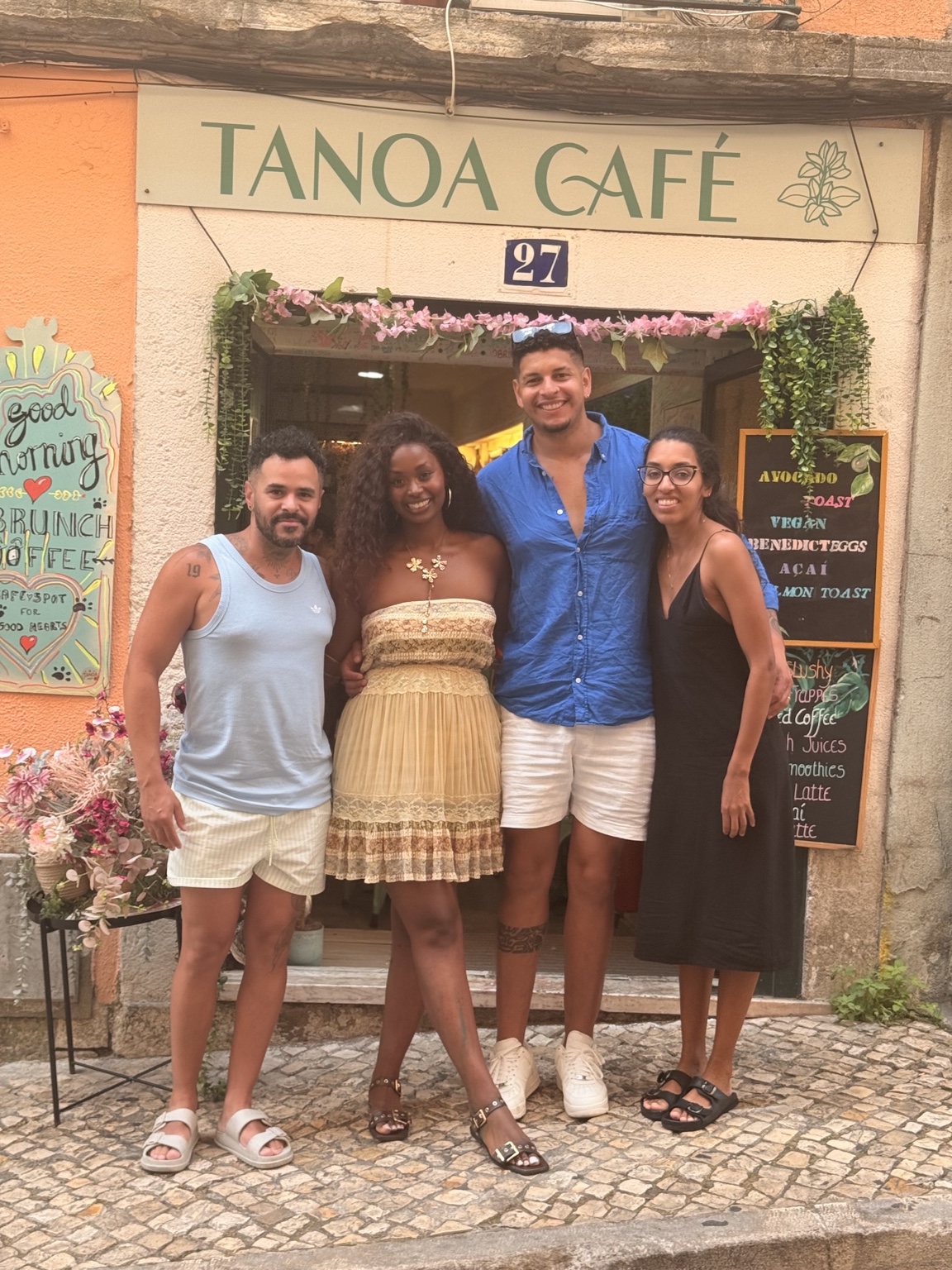 Tours & Travel Groups at Tanoa — guests at Tanoa Café in Bairro Alto, Lisbon