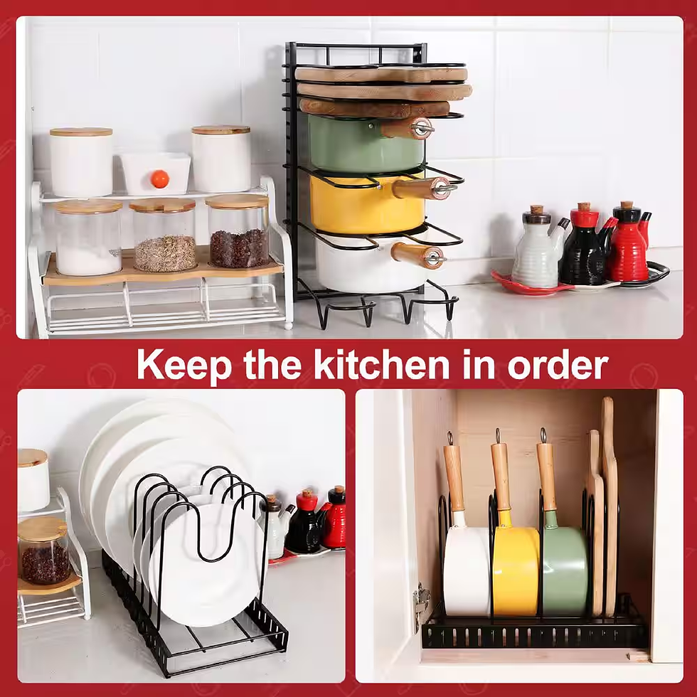 Adjustable Pot & Pan Organizer Rack – product view 2