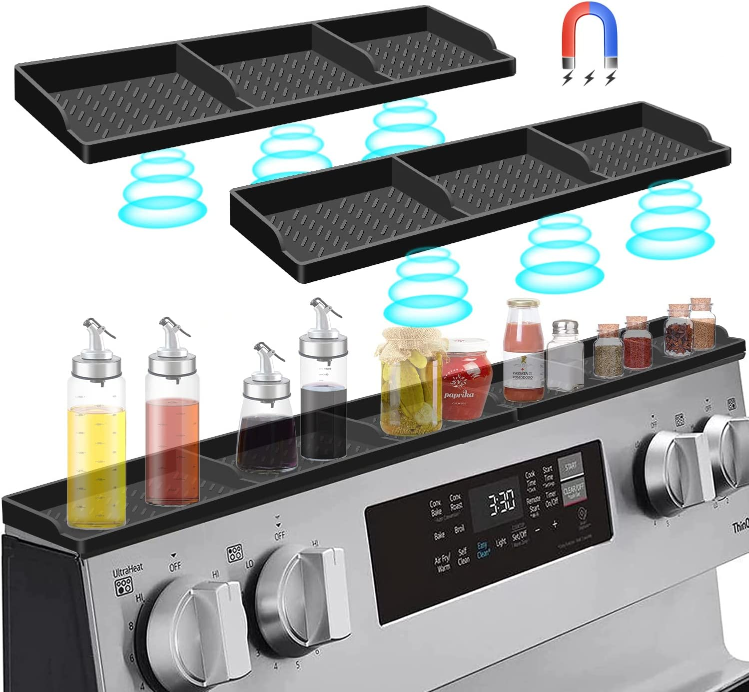 NeatNest 30" Magnetic Stove Top Organizer Shelf