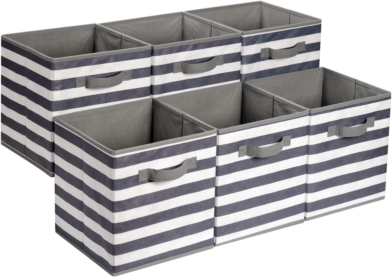 NeatNest Collapsible Fabric Storage Bins with Handles, 6-Pack