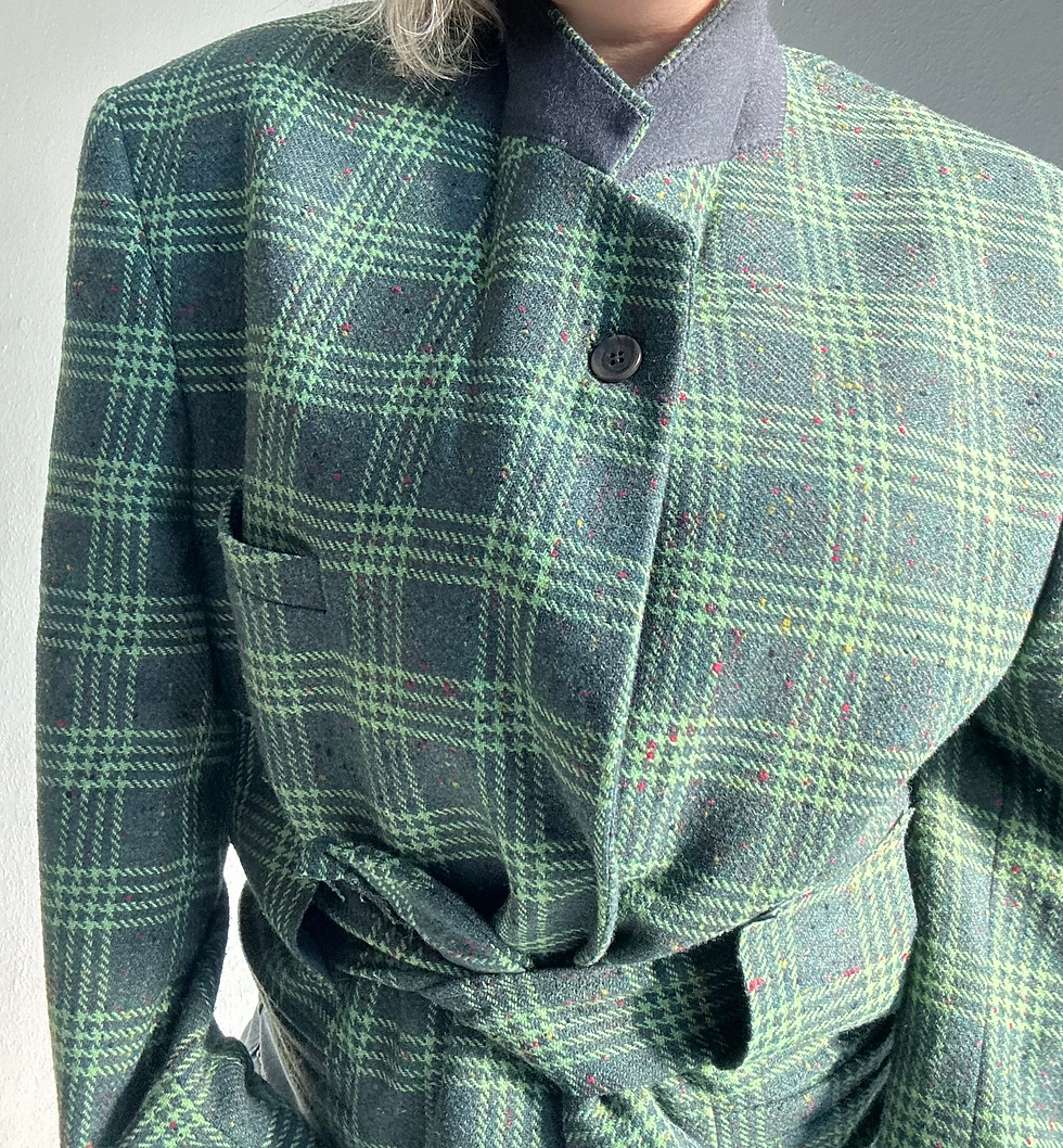 Thumbnail: Belted matcha blazer