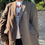 Thumbnail: Stunning chocolate washout and cappuccino contrasted blazer