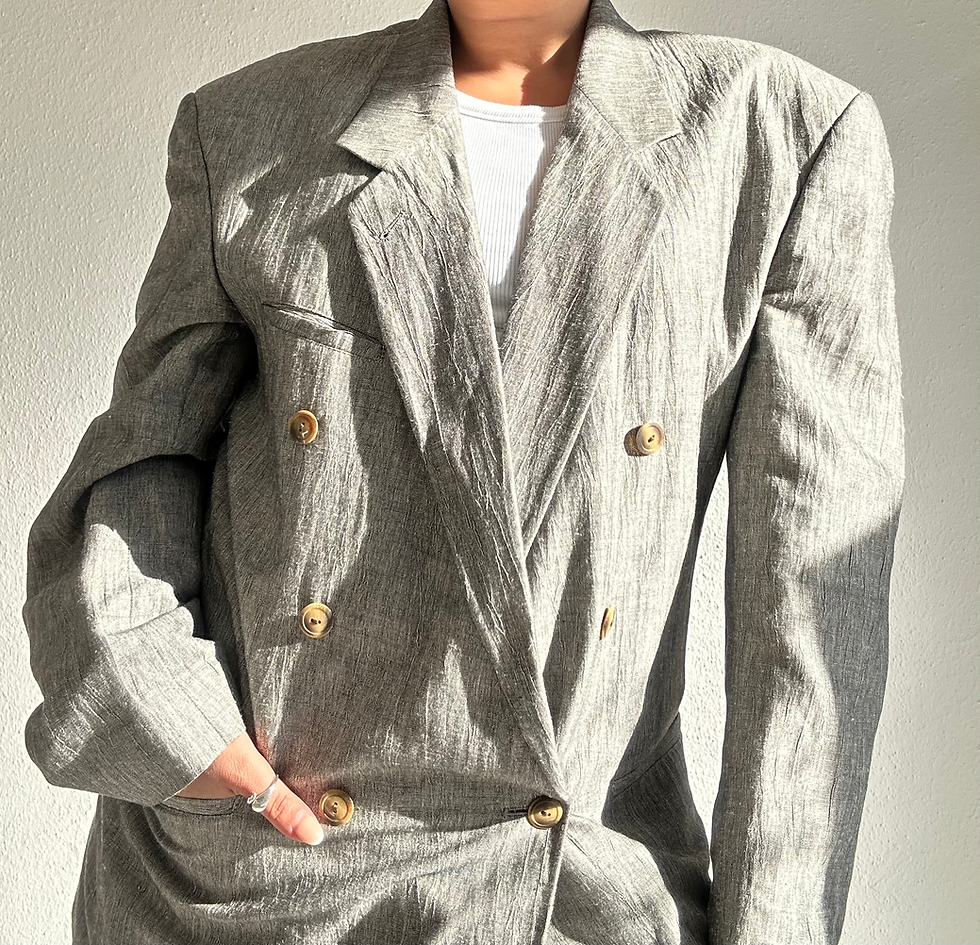 Light grey oversized blazer