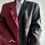 Miniaturbild: Stunning bordeaux and dark grey contrasted blazer