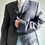 Thumbnail: Dark grey and dark blue contrasted blazer