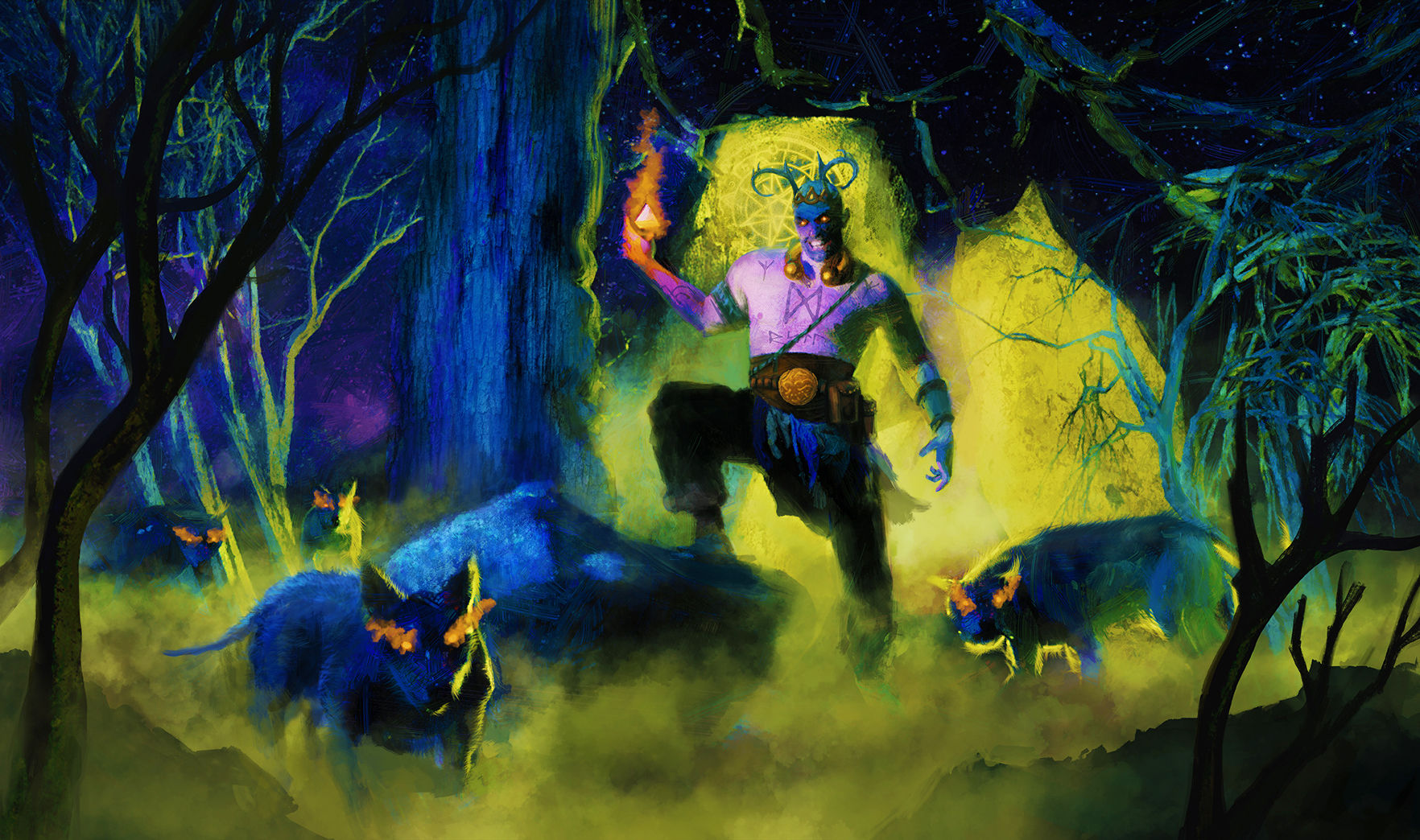 Forest Druid - 12"x18" Limited Edition Giclee Art Print