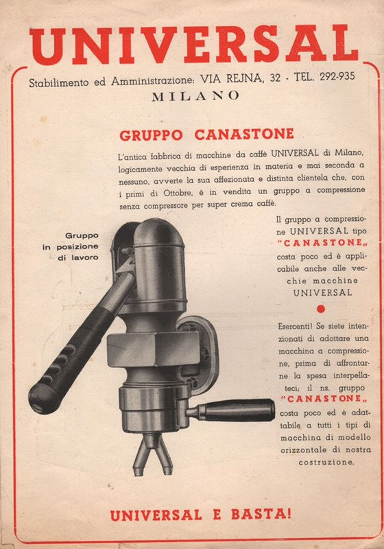 an ad for a Universal lever attachment