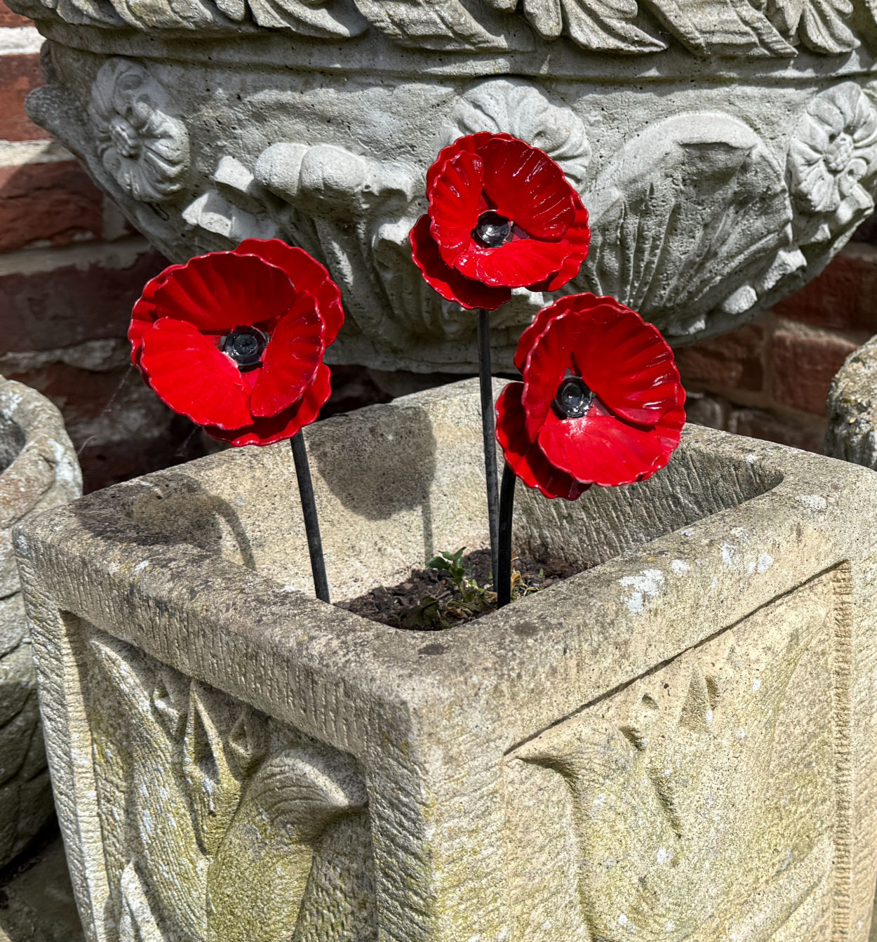 Metal Flower, Rose, Poppy, Daffodil